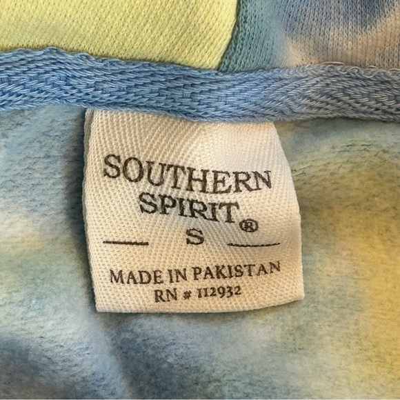 Nassau Bahamas Tie Dye Hoodie Sweatshirt Full Zip Ocean Wave Palm Tree Small - Picture 6 of 7